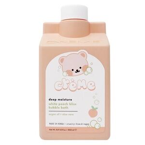 Crème shop white peach bubble bath